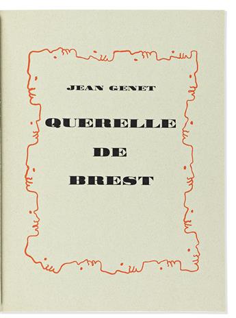 JEAN GENET (1910-1986) & JEAN COCTEAU (1889-1963) Lavish deluxe edition of Querelle de Brest, with an A.L.S. and press photo tipped in.